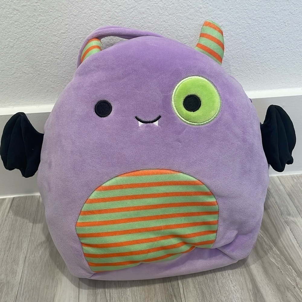Squishmallow Blaze the Monster Halloween Trick or Treat Basket